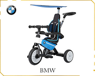 2 IN 1 FOLDABLE TRICYCLE, W/ BMW LICENSED