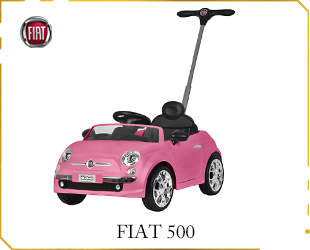 PUSH CAR W/FIAT 500 LICENSE