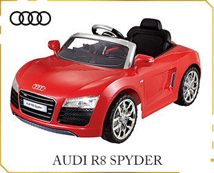 RECHARGEABLE CAR W/ RC WITH AUDI R8 SPYDER LISENCE