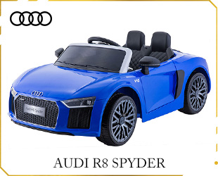 RECHARGEABLE CAR W/RC,WITH LICENSE AUDI R8 SPYDER