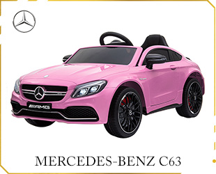 RECHARGEABLE CAR W/RC, LICENSED MERCEDES-BENZ C63