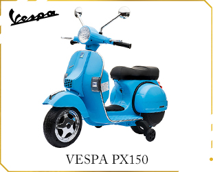 RECHARGEABLE MOTORCYCLE，VESPA PX150 LICENSE