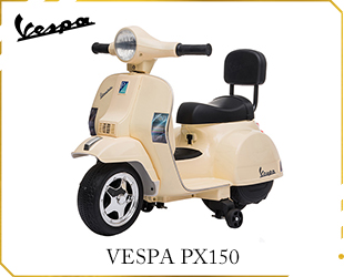 RECHARGEABLE MOTORCYCLE W/ VESPA PX150 LICENCE