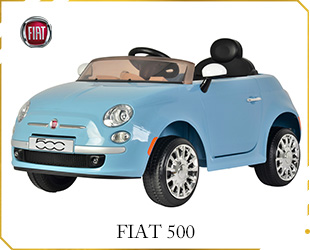 RECHARGEABLE CAR W/RC, LICENSED FIAT 500