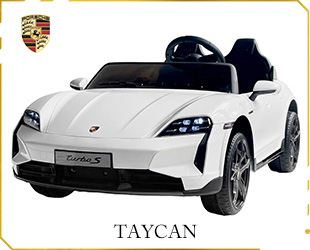RECHARGEABLE CAR W/ PORSCHE TAYCAN LICENSE,W/ RC