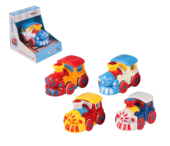 FRICTION DIE CAST TRAIN 4 COLORS ASSORTED