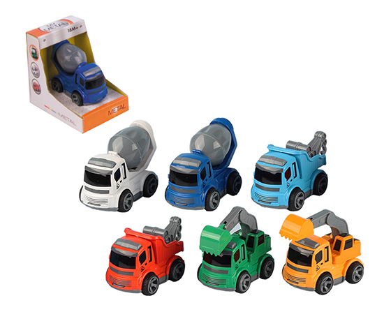 FRICTION DIE CAST TRUCK 3 MOULDS 6 COLORS ASSORTED