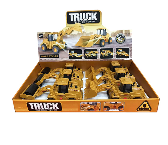 6PCS TRUCK WITH LIGHT AND SOUND
