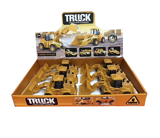 6PCS TRUCK WITH LIGHT AND SOUND