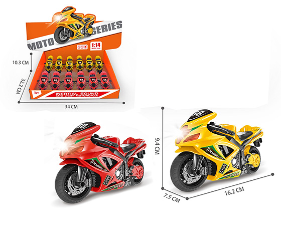 FRICTION MOTORCYCLE WITH LIGHT AND SOUND (8PCS/DIS