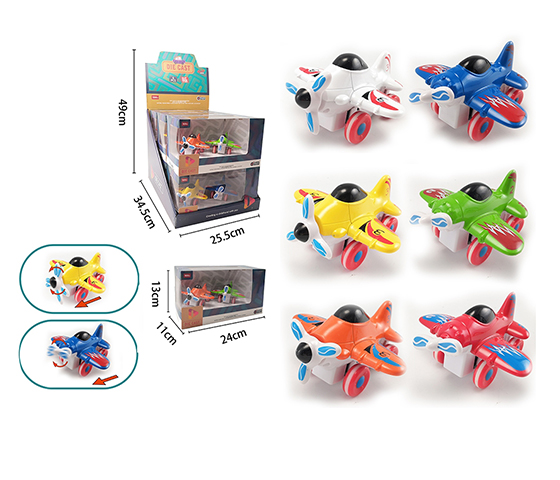 FRICTION METAL PLANE (12PCS/DISPLAY BOX)