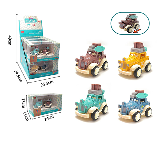 FRICTION METAL CAR (12PCS/DISPLAY BOX)