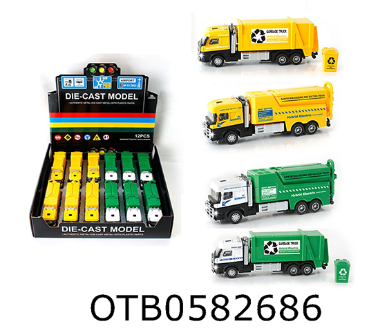 PULL BACK ALLOY SANITATION VEHICLE 