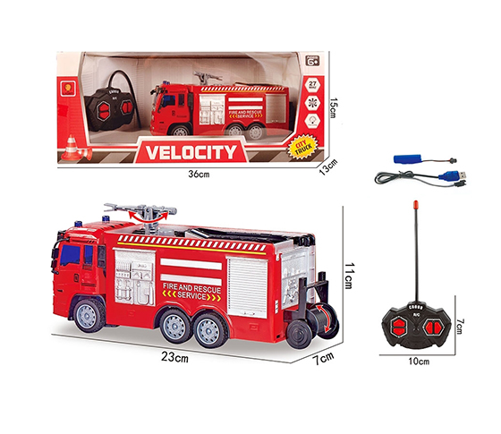 1：30 R/C 4 CHANNELS FIRE ENGINE WITH LIGHT