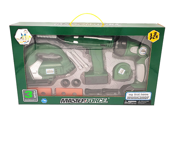12PCS B/O TOOL SET WITH LIGHT 