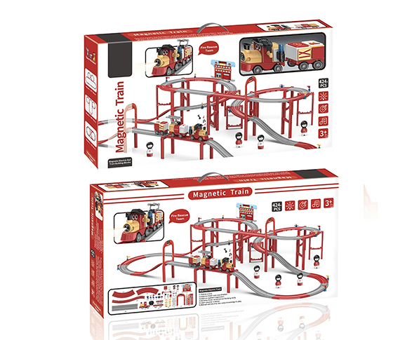 MAGNETIC ELECTRIC TRAIN TRACK BUILDING BLOCKS-FAST