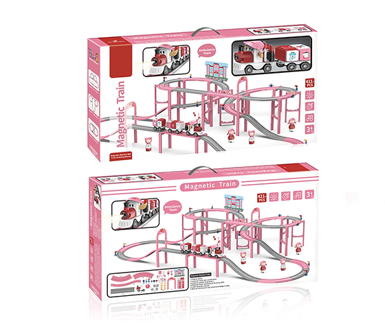 MAGNETIC ELECTRIC TRAIN TRACK BUILDING BLOCKS-RAPI