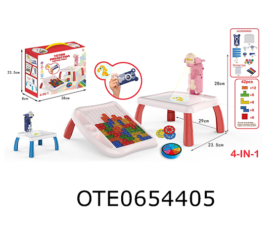 PROJECTION BUILDING BLOCK LEARNING TABLE