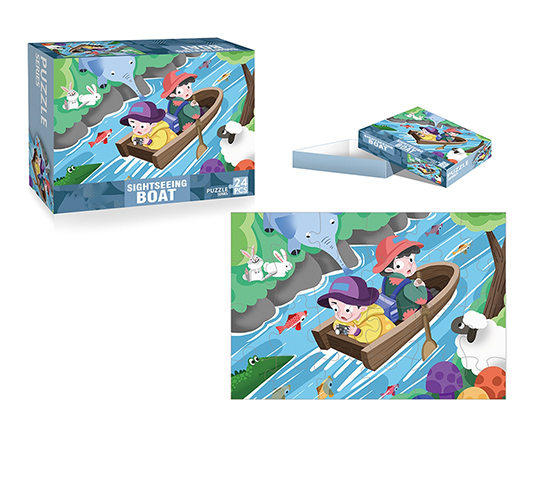 BLUE CARD 24 PIECES  PUZZLES