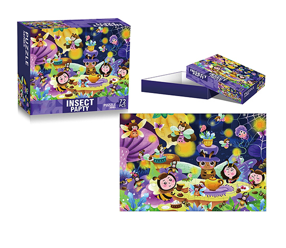 BLUE CARD 72 PIECES  PUZZLES